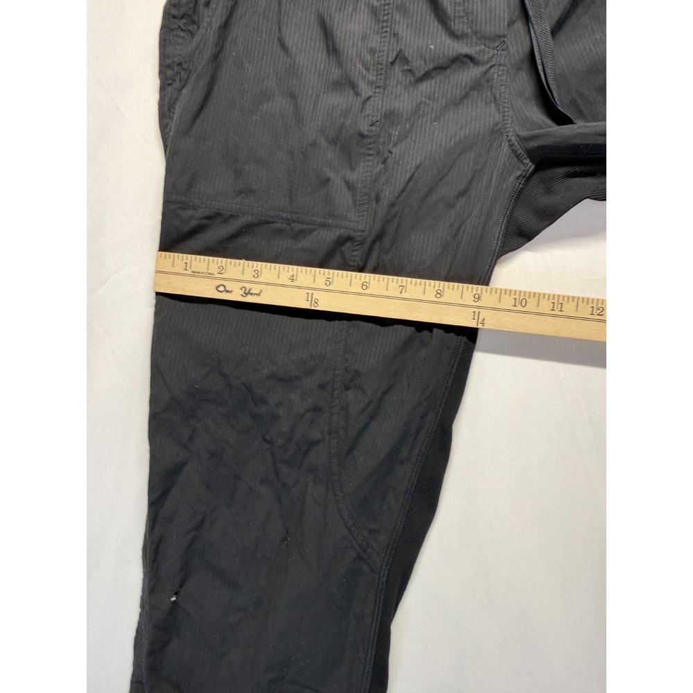 Lululemon Dance Studio Mid Rise Cropped Pants Womens 8 Black Stretch Cinched Hem - Picture 7 of 10